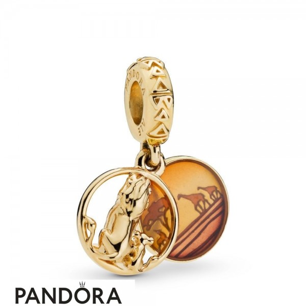 Pandora Jewelry Disney Pandora Jewelry Shine Simba And Mufasa Sunset Hanging Charm Official