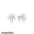 Pandora Jewelry Earrings Darling Daisies Stud Earrings White Enamel Official