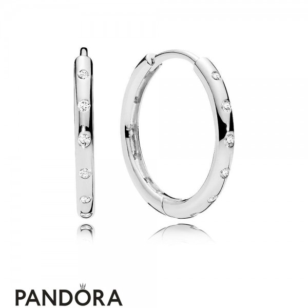Pandora Jewelry Earrings Droplets Hoop Earrings Official