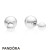 Pandora Jewelry Earrings Luminous Drops Stud Earrings White Crystal Pearl Official