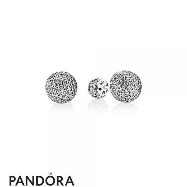 Pandora Jewelry Earrings Pave Drops Stud Earrings Official