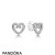 Pandora Jewelry Heart Swirls Earring Studs Official