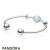 Pandora Jewelry Blue Ripples Open Bangle Gift Set Official