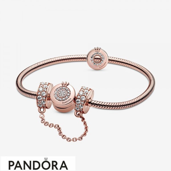 Pandora Jewelry Crown O Bracelet & Charms Set Official