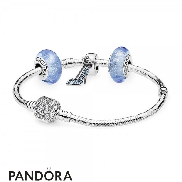 Pandora Jewelry Disney Cinderella's Slipper Bracelet Gift Set Official