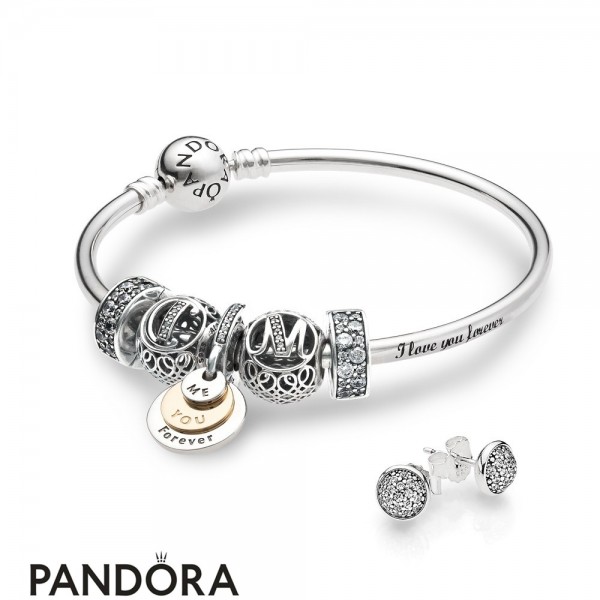 Pandora Jewelry Holiday Gift Love You Forever Bracelet Set Official