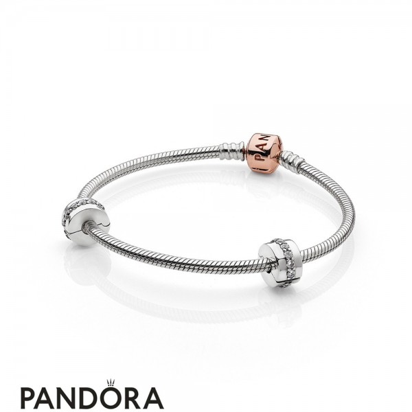 Pandora Jewelry Holiday Gift Rose Iconic Bracelet Set Official