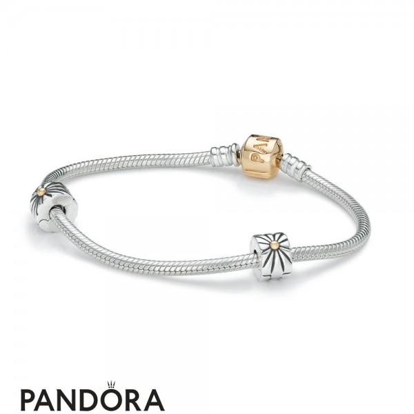 Pandora Jewelry Iconic Pandora Jewelry Holiday Gift Two Tone Clasp Bracelet Official