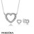 Pandora Jewelry Loving Hearts Necklace And Earring Gift Set Official