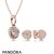Pandora Jewelry Rose Sparkling Love Knot Gift Set Official