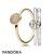 Pandora Jewelry Two Tone Dazzling Circle Ring Stack Official