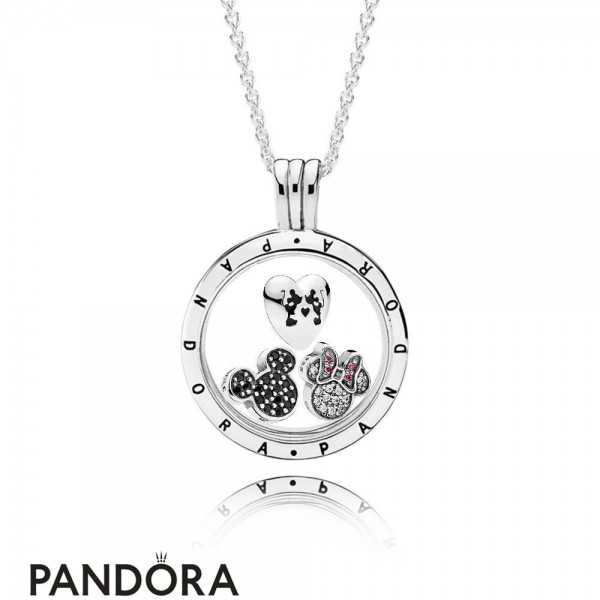 Pandora Jewelry Disney Sparkling Mickey Floating Locket Set Official