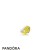 Pandora Jewelry Lockets Disney Minnie Shoe Petite Charm Light Yellow Enamel Official