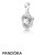 Pandora Jewelry Pendants Luminous Love Knot Pendant White Crystal Pearl Official
