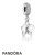 Pandora Jewelry Pendants Orchid Pendant Charm White Enamel Clear Orchid Cz Official