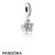 Pandora Jewelry Pendants Tropical Starfish Sea Shell Pendant Charm Frosty Mint Clear Official