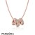 Pandora Jewelry Rose Pave Spacer Necklaces Official