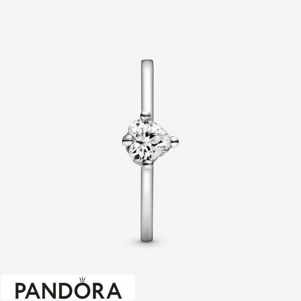 Pandora Jewelry Colorless Heart Solitaire Rings Official