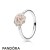 Pandora Jewelry Rings Blooming Dahlia Ring Cream Enamel Blush Pink Official