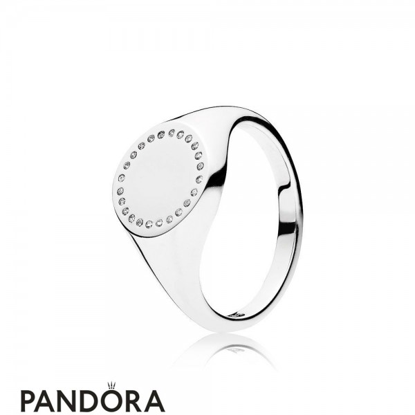Pandora Jewelry Rings Circle Signet Ring Official