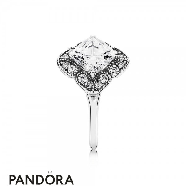 Pandora Jewelry Rings Crystalized Floral Fancy Ring Official