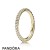 Pandora Jewelry Rings Forever Pave Stackable Ring 14K Gold Official
