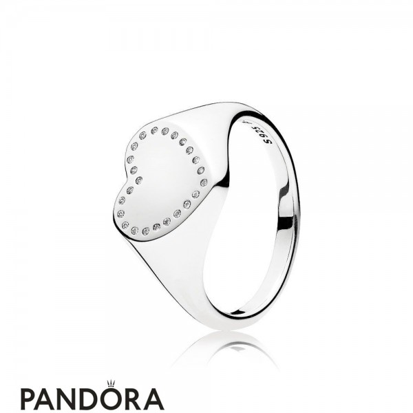 Pandora Jewelry Rings Heart Signet Ring Official