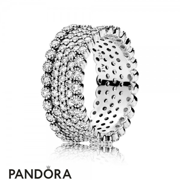 Pandora Jewelry Rings Lavish Sparkle 925 Silver Circle Ring Official