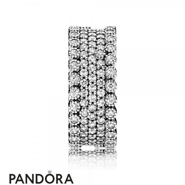 Pandora Jewelry Rings Lavish Sparkle 925 Silver Circle Ring Official