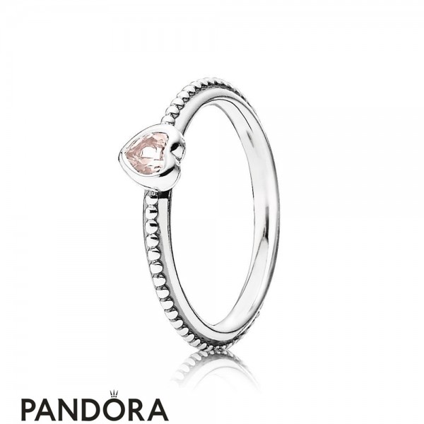 Pandora Jewelry Rings One Love Ring Synthetic Pink Sapphire Official
