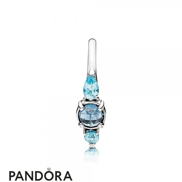 Pandora Jewelry Rings Patterns Of Frost Ring Moonlight Blue Sky Blue Crystal Official