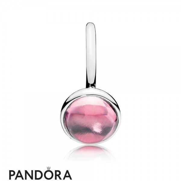 Pandora Jewelry Rings Poetic Droplet Ring Pink Cz Official