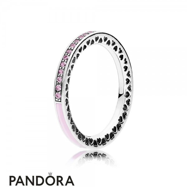 Pandora Jewelry Rings Radiant Hearts Of Pandora Jewelry Ring Light Pink Enamel Official