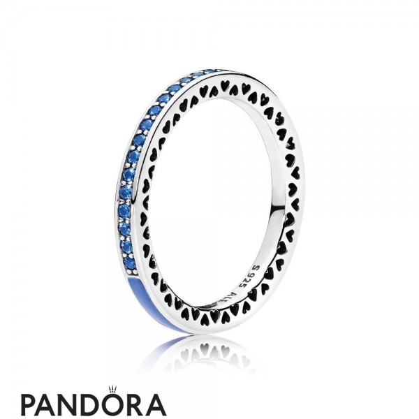 Pandora Jewelry Rings Radiant Hearts Of Pandora Jewelry Ring Princess Blue Enamel Royal Official